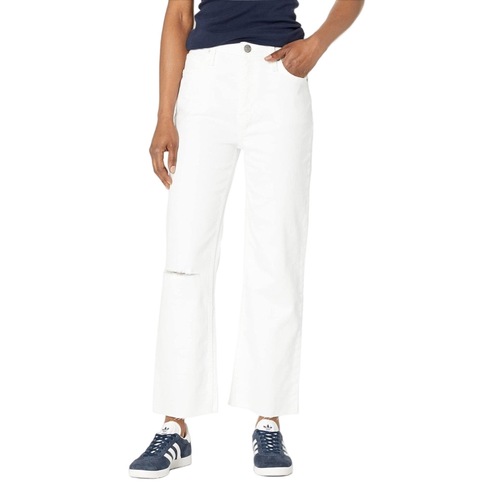 🐾Hudson Jeans  REMI high rise straight crop seat white shadow size 31 NWT
